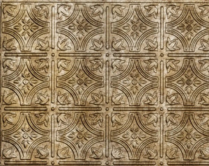 Innovera 18.5 in. x 24.3 in. Empire Decor Backsplash Panels in Bermuda Bronze - Wall-Panels