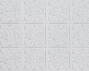 Innovera 18.5 in. x 24.3 in. Empire Decor Backsplash Panels in Snow White - Wall-Panels