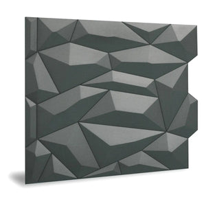 Innovera 24 in. x 24 in. Glacier Décor Panels in Smoked Grey - Wall-Panels