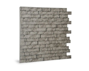 Innovera 24 in. x 24 in. Ledge Stone Decor Panels in Portland Cement - Wall-Panels