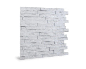 Innovera 24 in. x 24 in. Ledge Stone Décor Panels in White - Wall-Panels