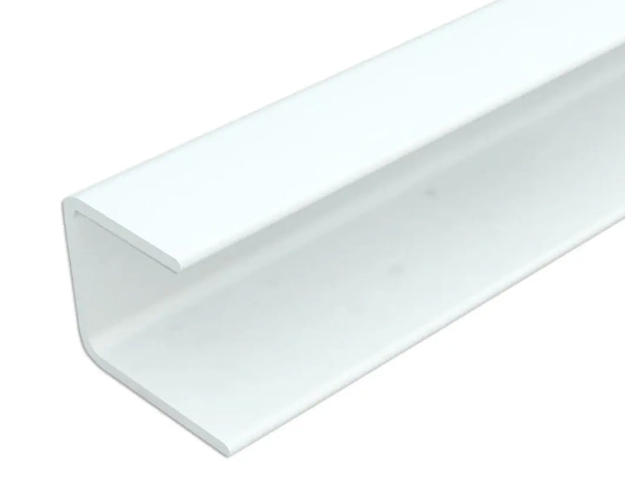 Innovera 48 in. x 0.5 in. Aluminum Edge Profiles in White (2-Pieces) for INTERLOCK System - Wall-Panels