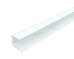 Innovera 48 in. x 0.5 in. Aluminum Edge Profiles in White (2-Pieces) for INTERLOCK System - Wall-Panels